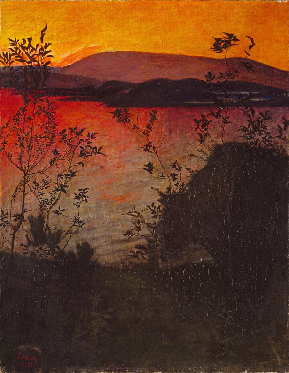Aftenglød af Harald Oscar Sohlberg