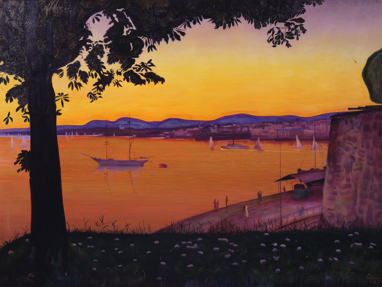 Fra Akershus Fort (olie på lærred) af Harald Oscar Sohlberg