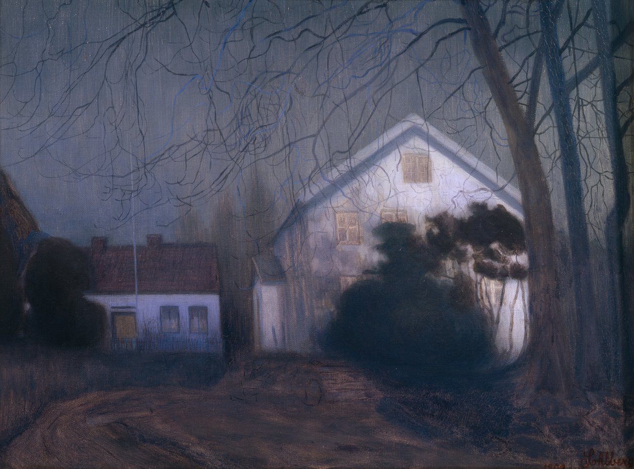 Måneskin atmosfære af Harald Oscar Sohlberg
