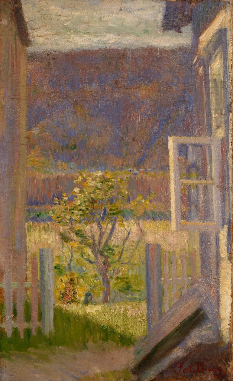 Åbent vindue, Gausdal af Harald Oscar Sohlberg