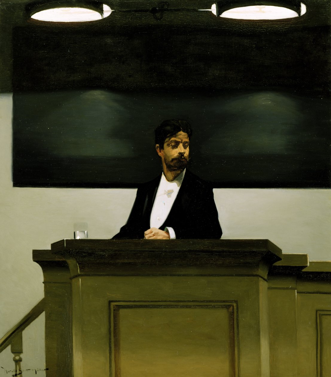 Georg Brandes (1842-1927) ved Universitetet i København, 1889 af Harald Slott Moller