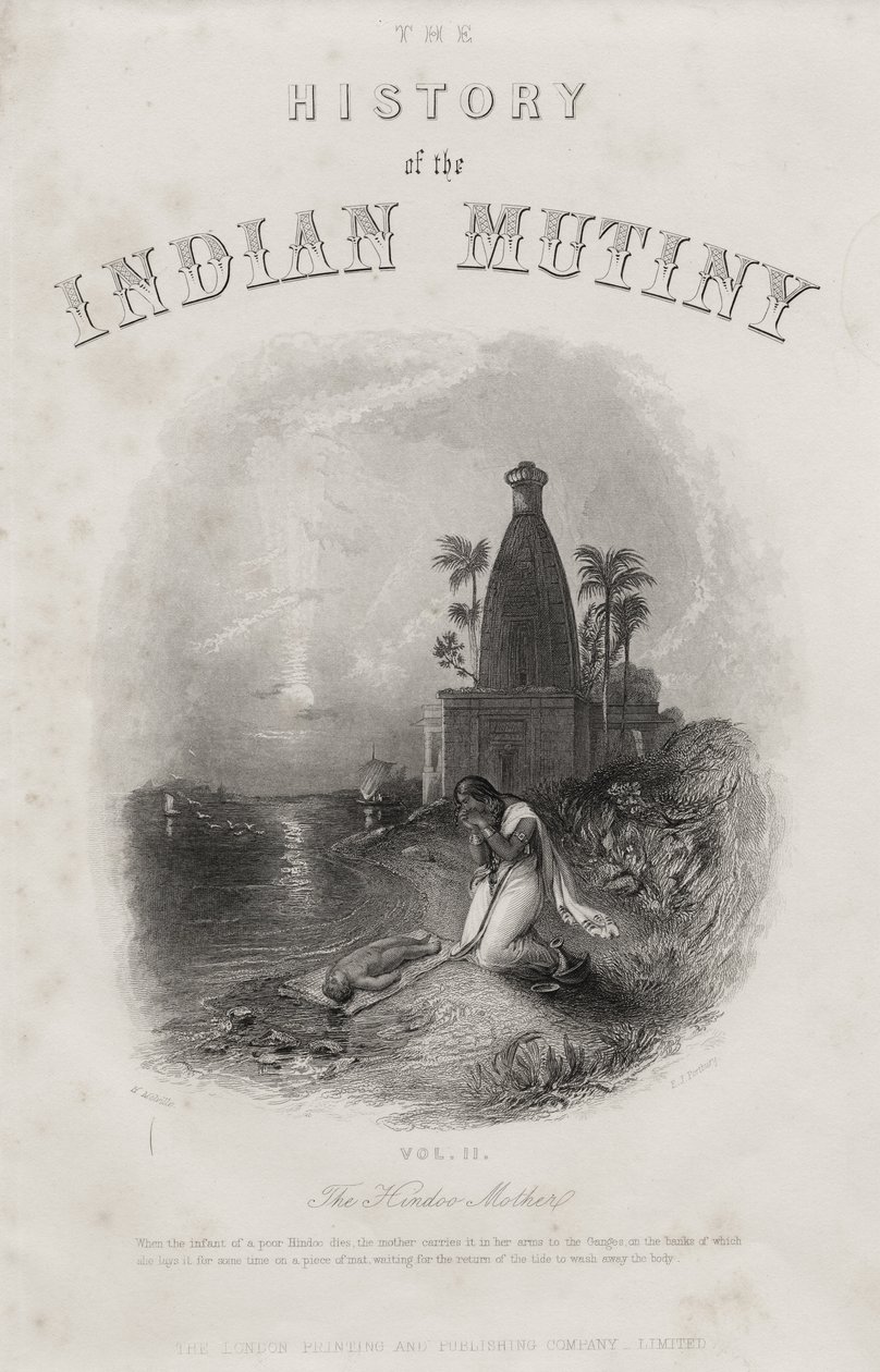 Hindoo Mother, indgraveret af E.J. Portbury, titelside fra 