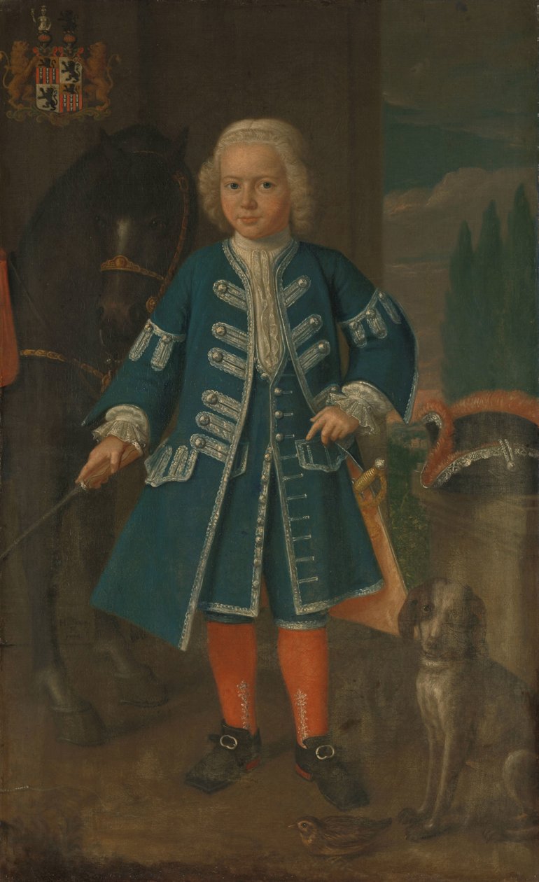 Portræt af Diederik van Hemert, Lord of Babyloniënbroek i en alder af seks år af Harmanus Serin