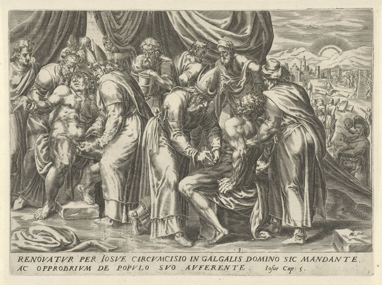 israelitternes omskæring The History of Joshua (serietitel) af Harmen Jansz Muller
