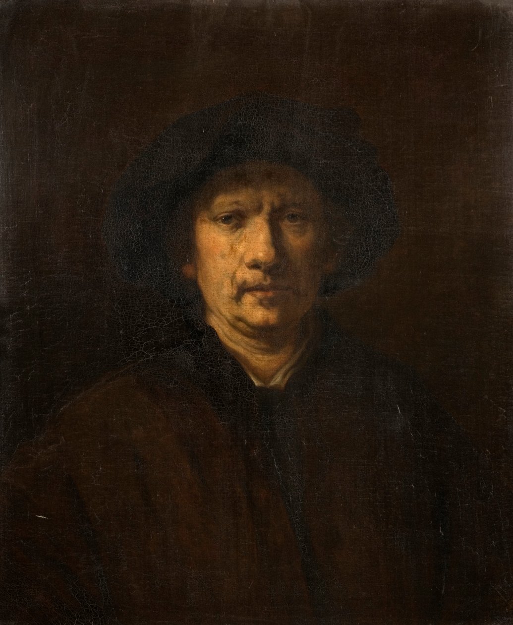 Kopi af et selvportræt, 1800-tallet af Rembrandt van Rijn