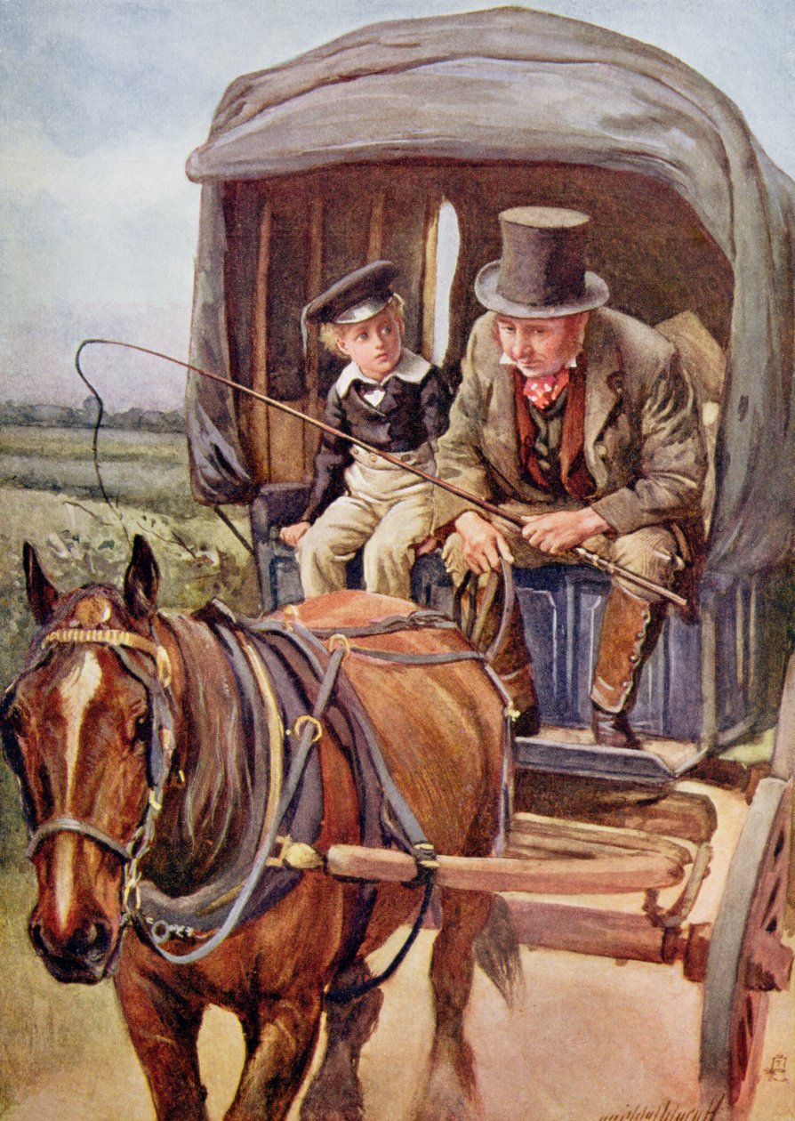 Banks Drives David to Yarmouth, illustration til 