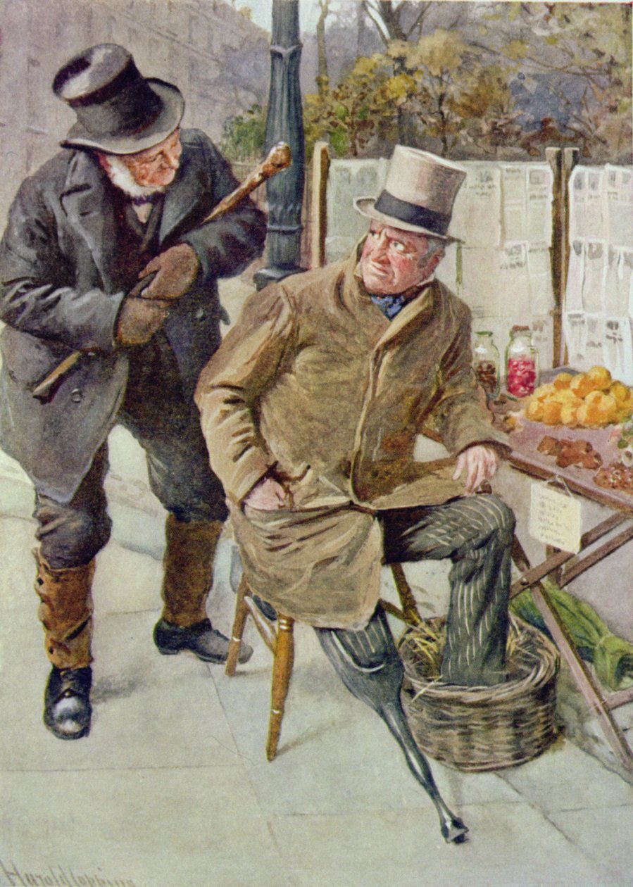 Mr. Boffin og Silas Wegg, illustration til 