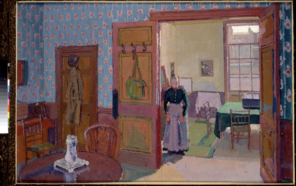 Interiør med Mrs Mounter, 1800-tallet af Harold Gilman