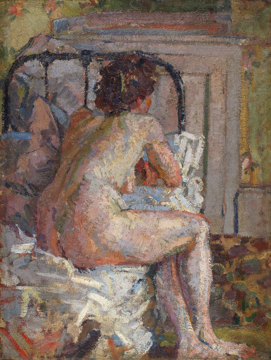 Nøgen på en seng af Harold Gilman