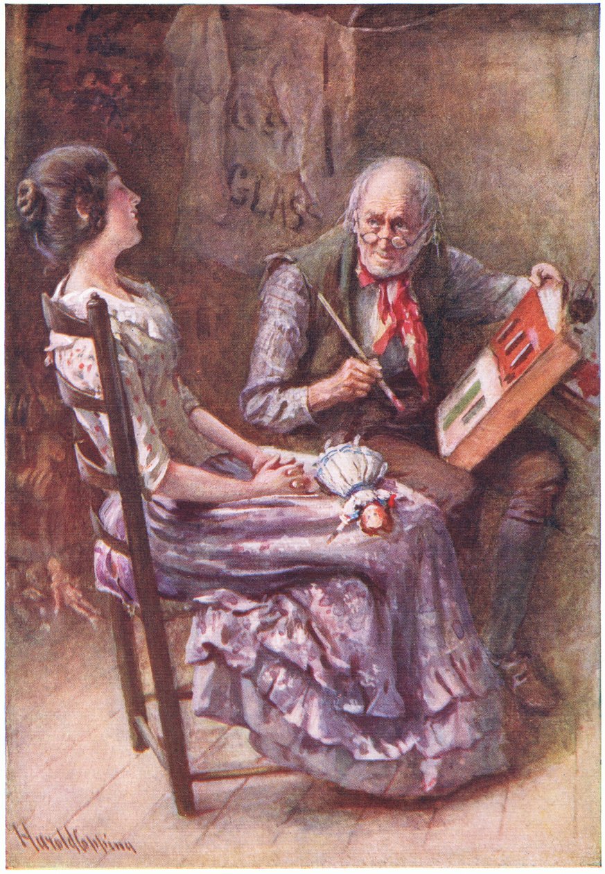 Caleb Plummer og hans blinde datter, illustration til 