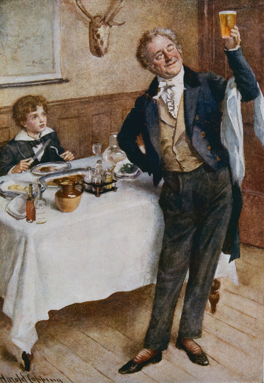 David Copperfield and the Friendly Waiter, illustration til 