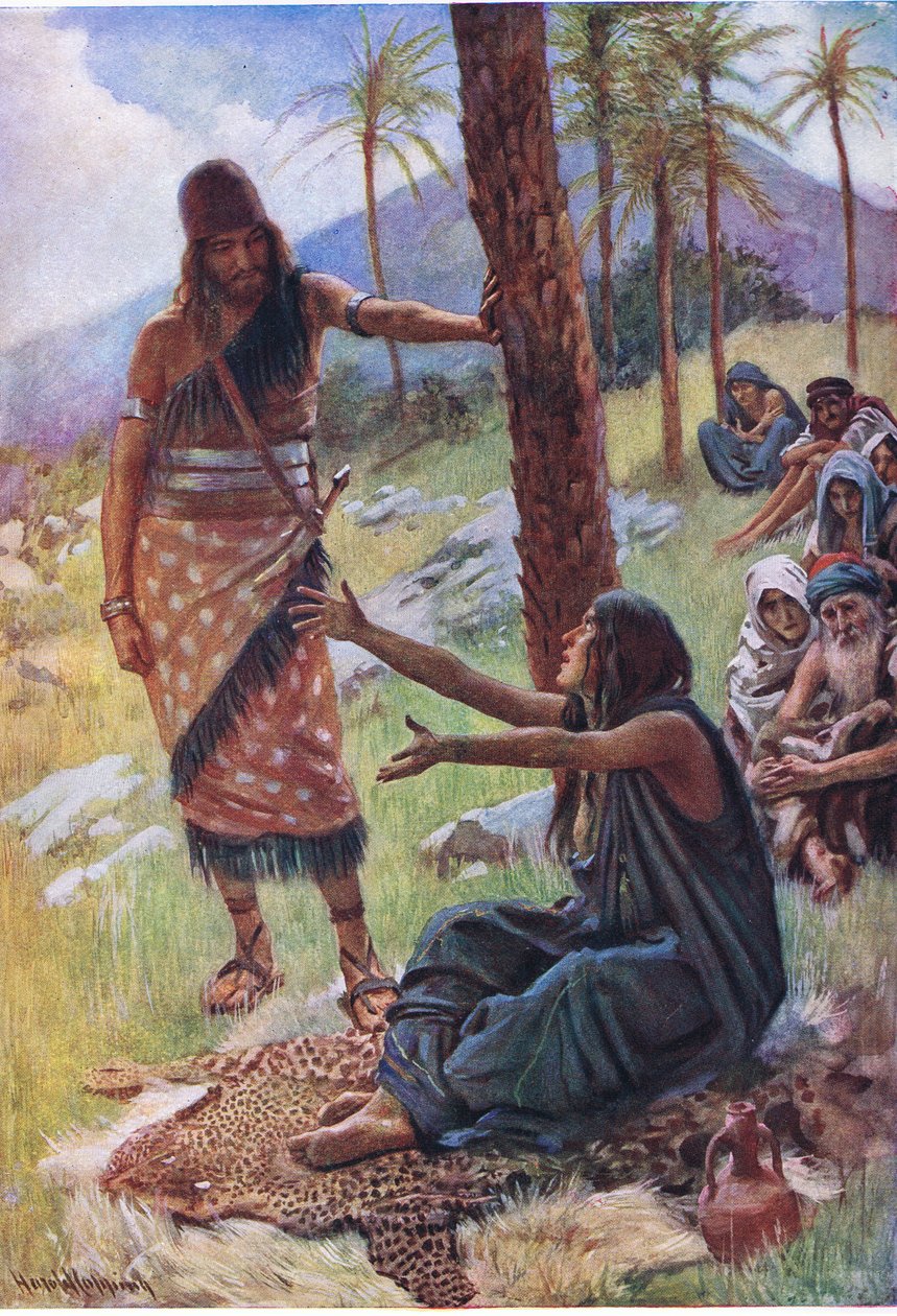 Deborah og Barak, illustration fra Pictures That Teach The Crown Series, 1920 af Harold Copping
