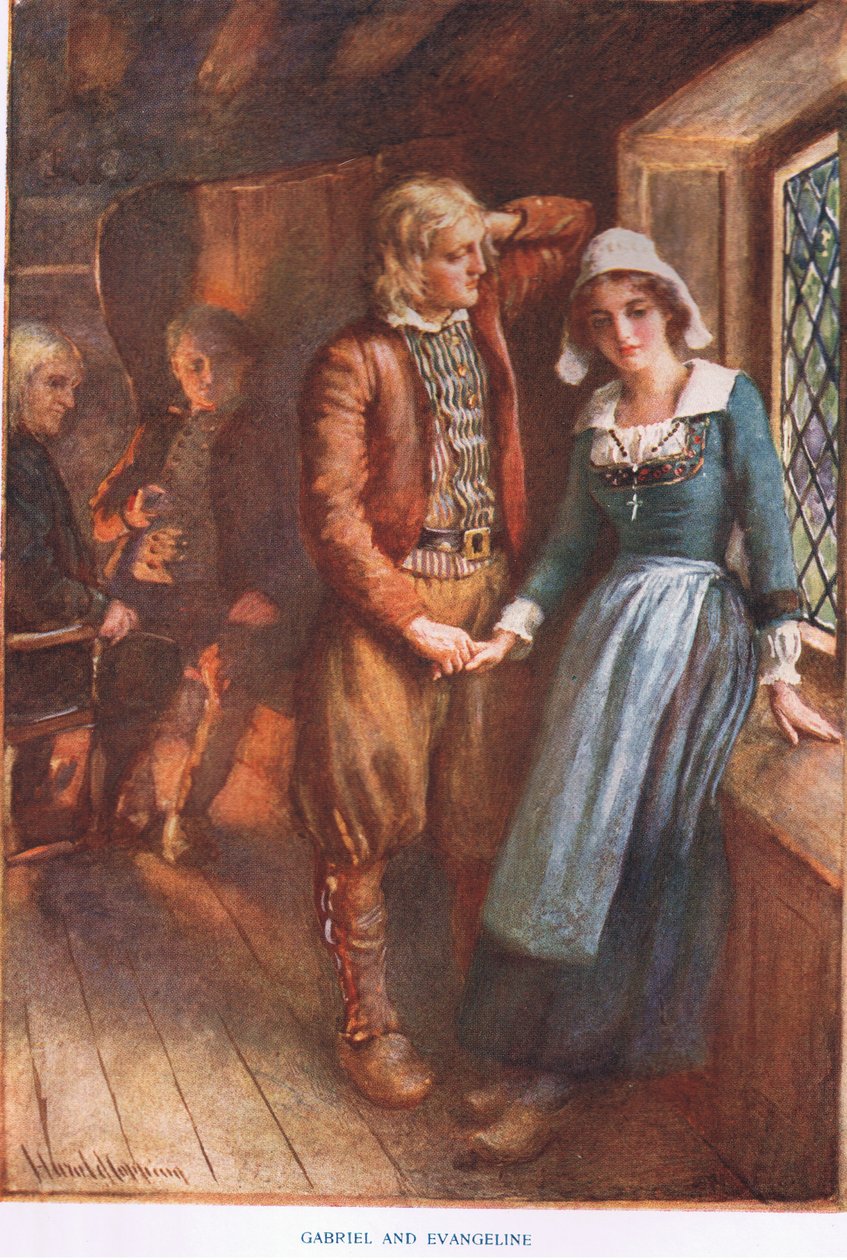Gabriel og Evangeline af Harold Copping