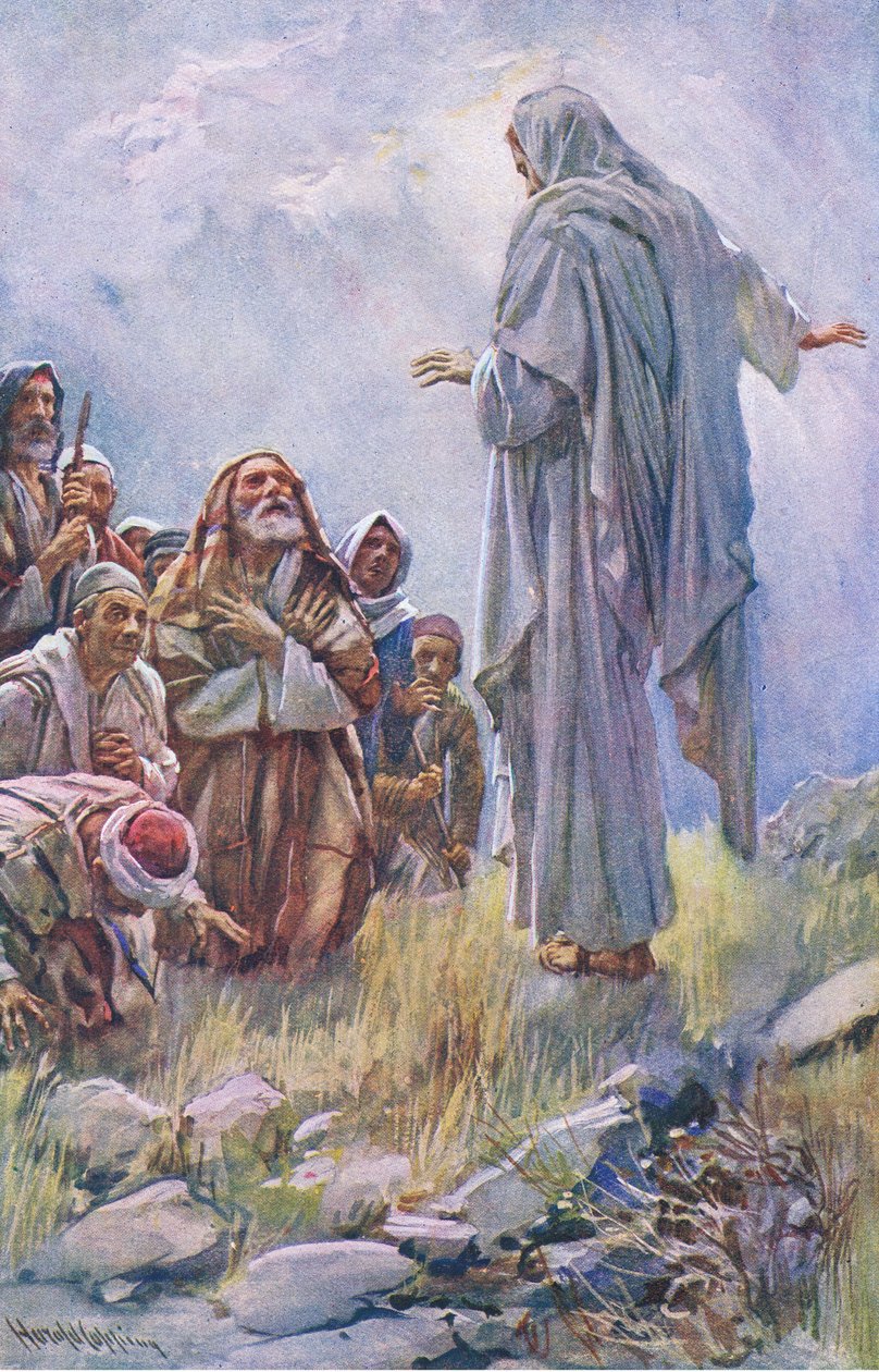 Gå derfor og undervis alle nationerne, illustration fra Harold Copping Pictures: The Crown Series, ca. 1920