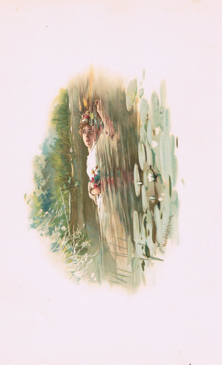 Ophelia, illustration fra Hamlet af Harold Copping