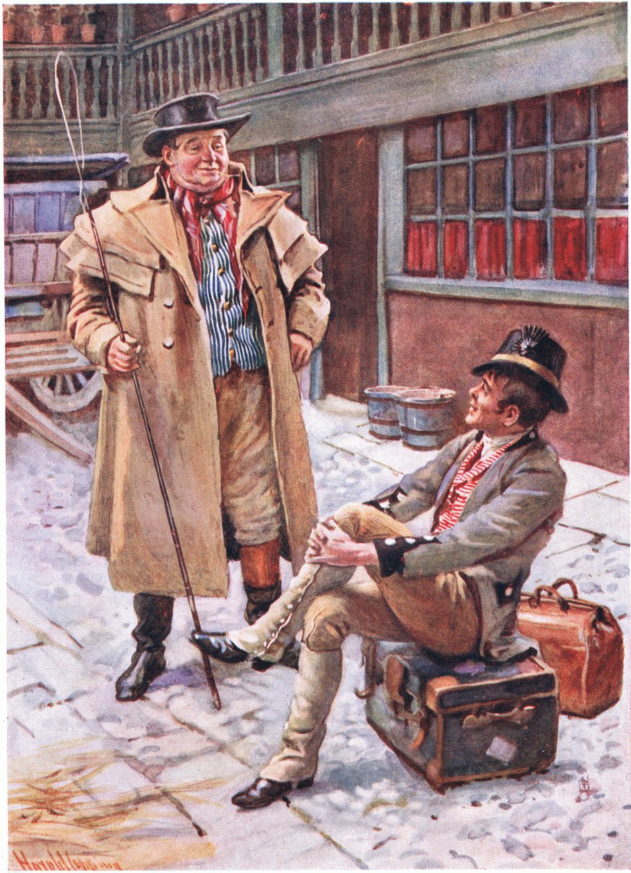 Sam Weller og hans far, illustrationer til 