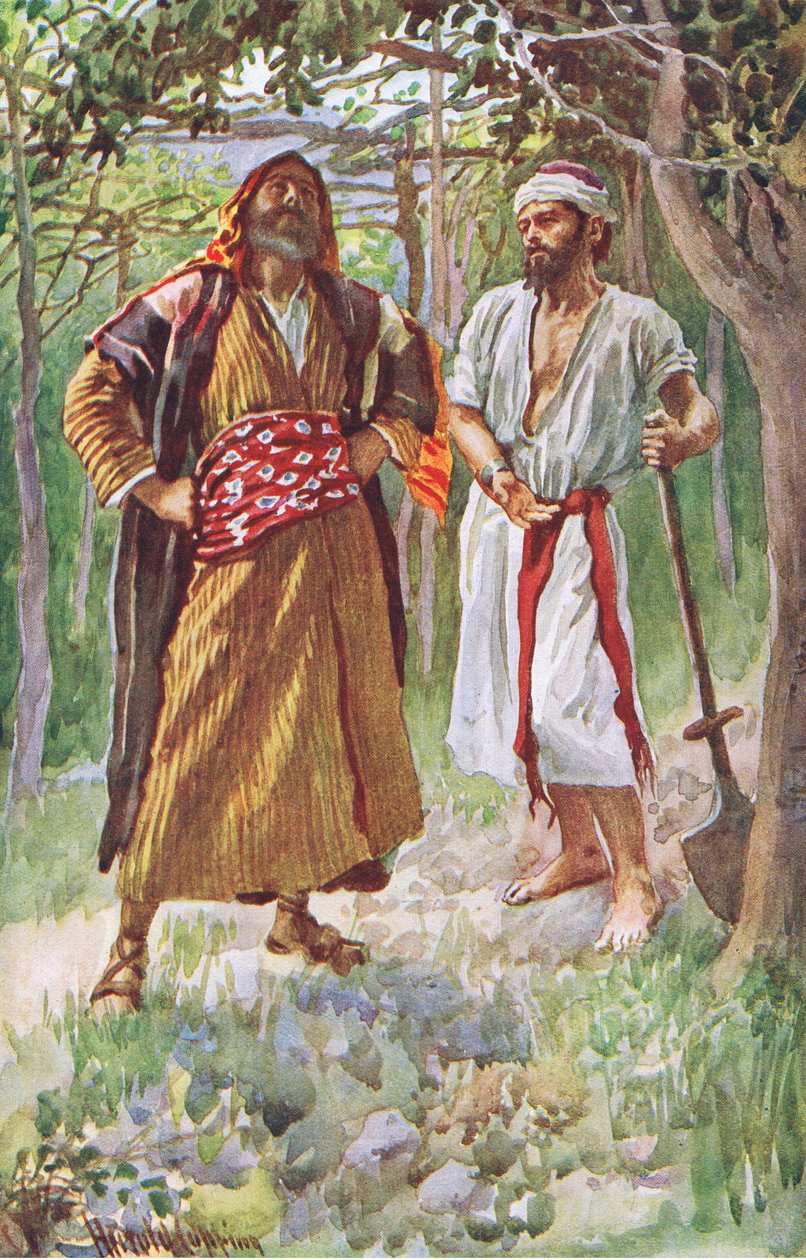 Det golde figentræ, illustration fra Harold Copping Pictures: The Crown Series, c.1920