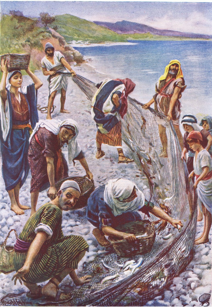 Tegnenettet, illustration fra Harold Copping Pictures: The Crown Series, ca. 1920