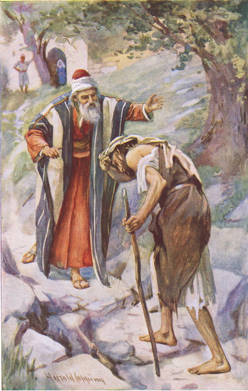 Den fortabte søn, illustration fra Harold Copping Pictures: The Crown Series, ca. 1920
