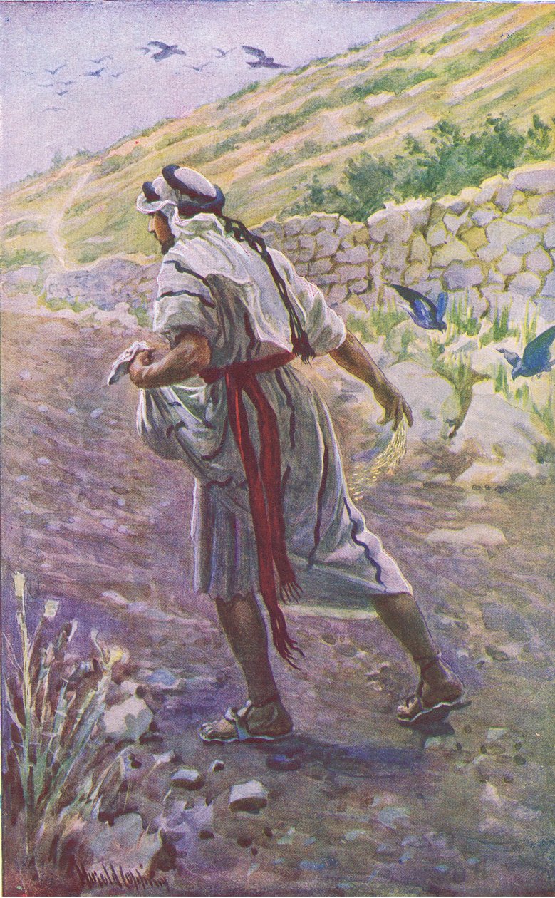 Såmanden, illustration fra Harold Copping Pictures: The Crown Series, c.1920