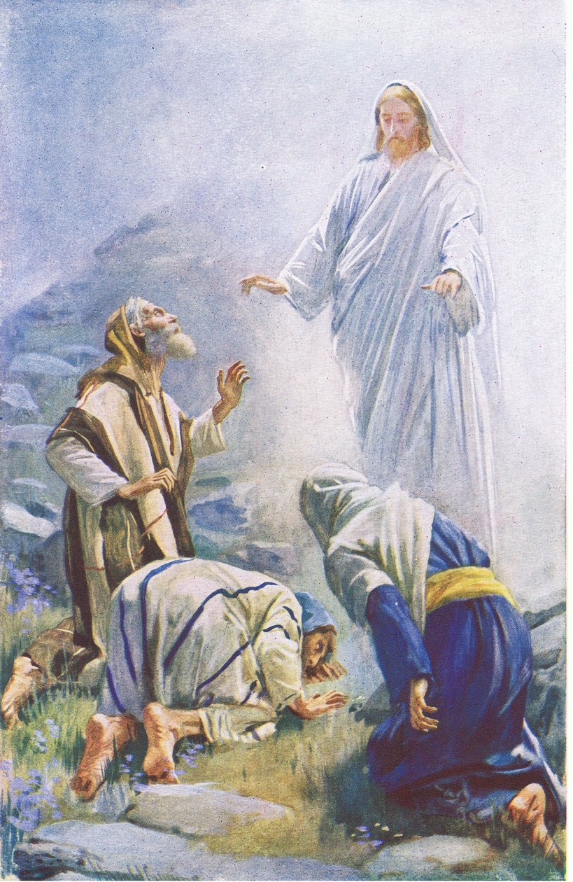 Transfigurationen, illustration fra Harold Copping Pictures: The Crown Series, c.1920