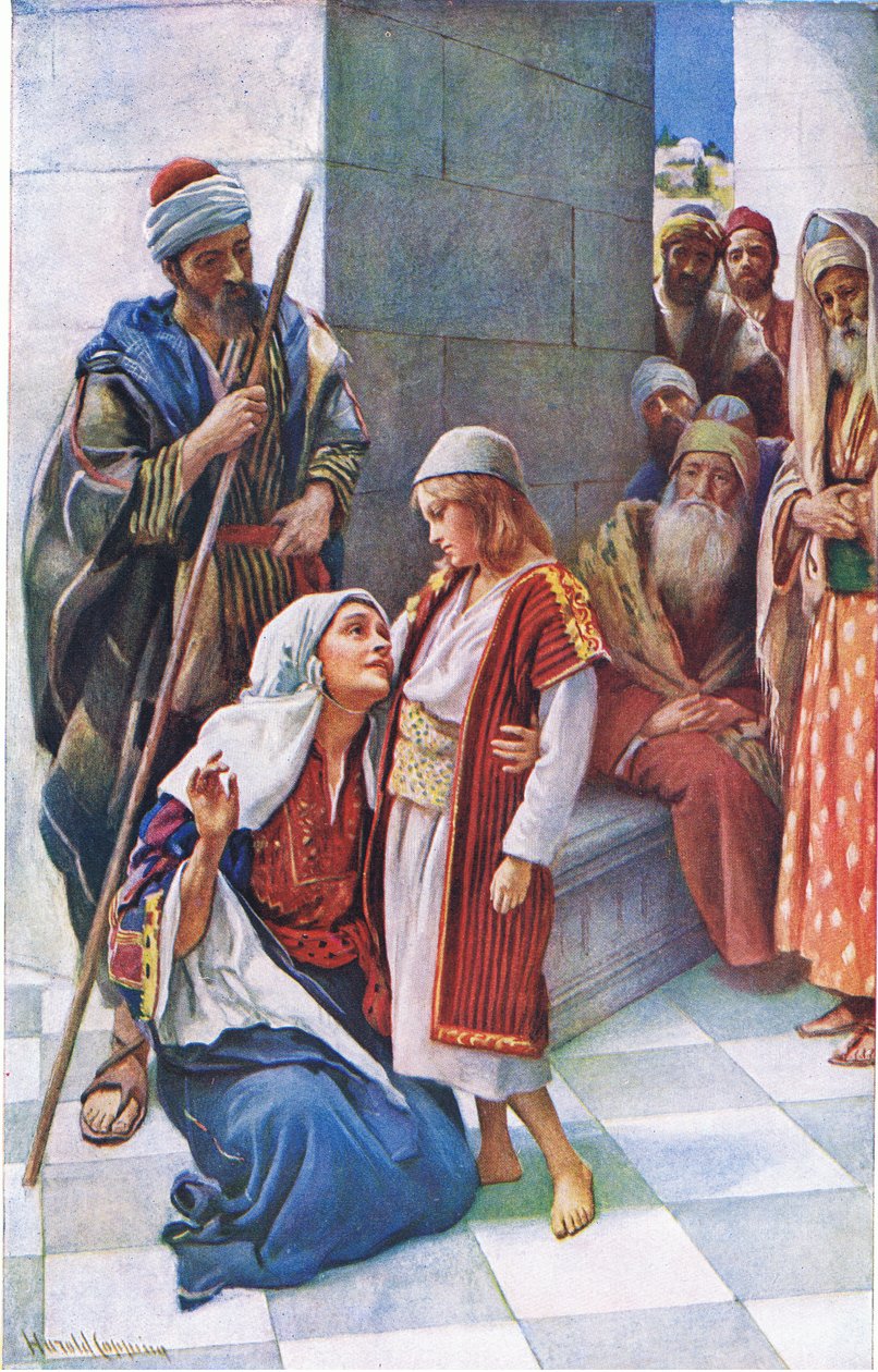 Wist ye not?, illustration fra harold Copping Pictures: The Crown Series, ca. 1920
