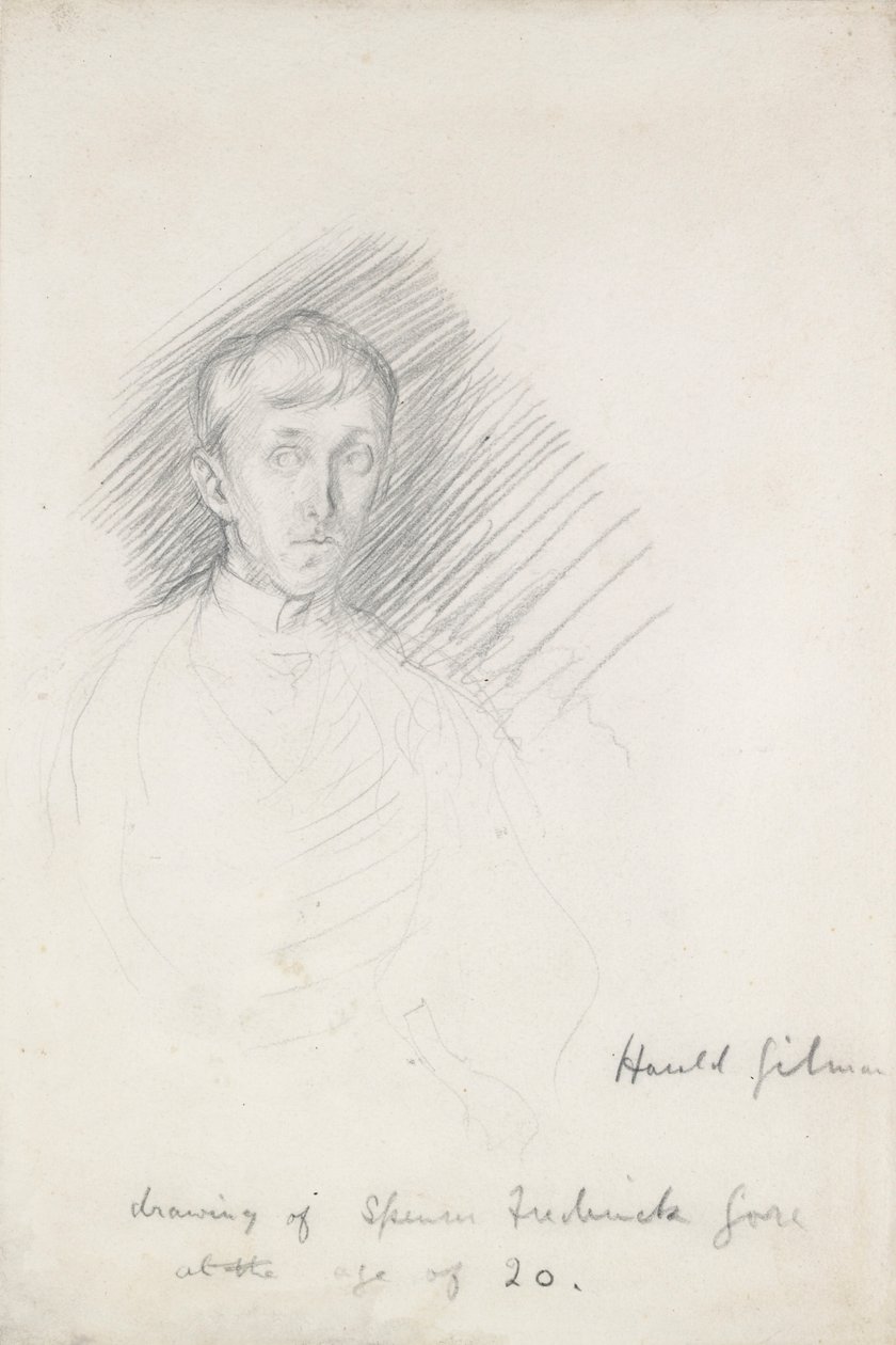 Portræt af Frederick Spencer Gore 1878-1914, c1911-1912 af Harold Gilman