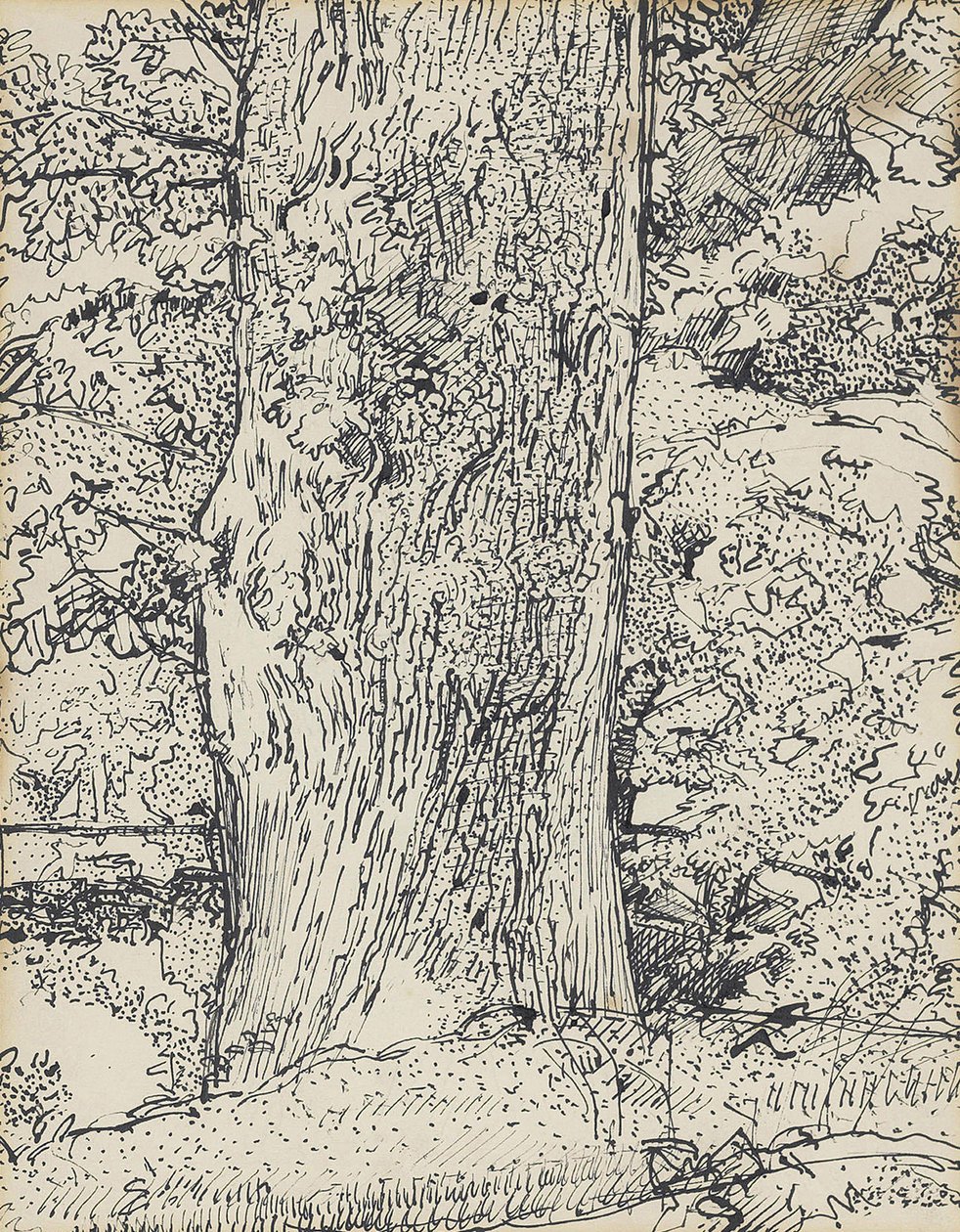 Træ, 1916 af Harold Gilman
