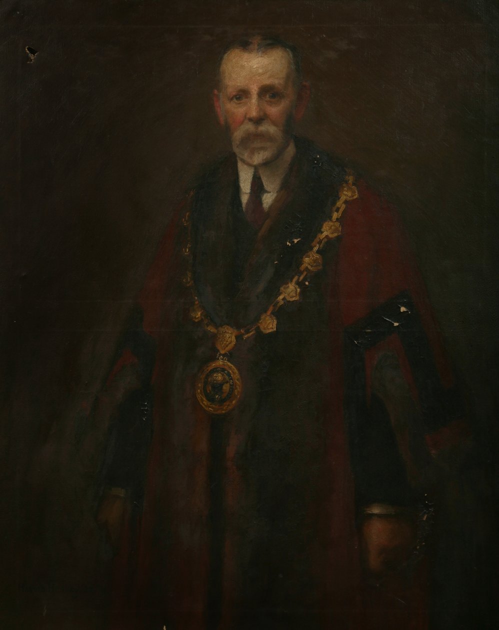 Alderman A. K. Barnett, ca. 1914 (olie på lærred) af Harold Harvey