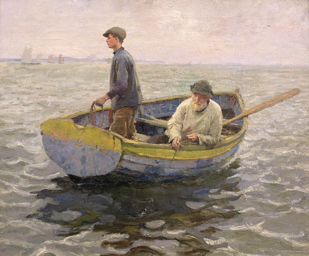 In the Whiting Ground, ca. 1914 (olie på lærred) af Harold Harvey