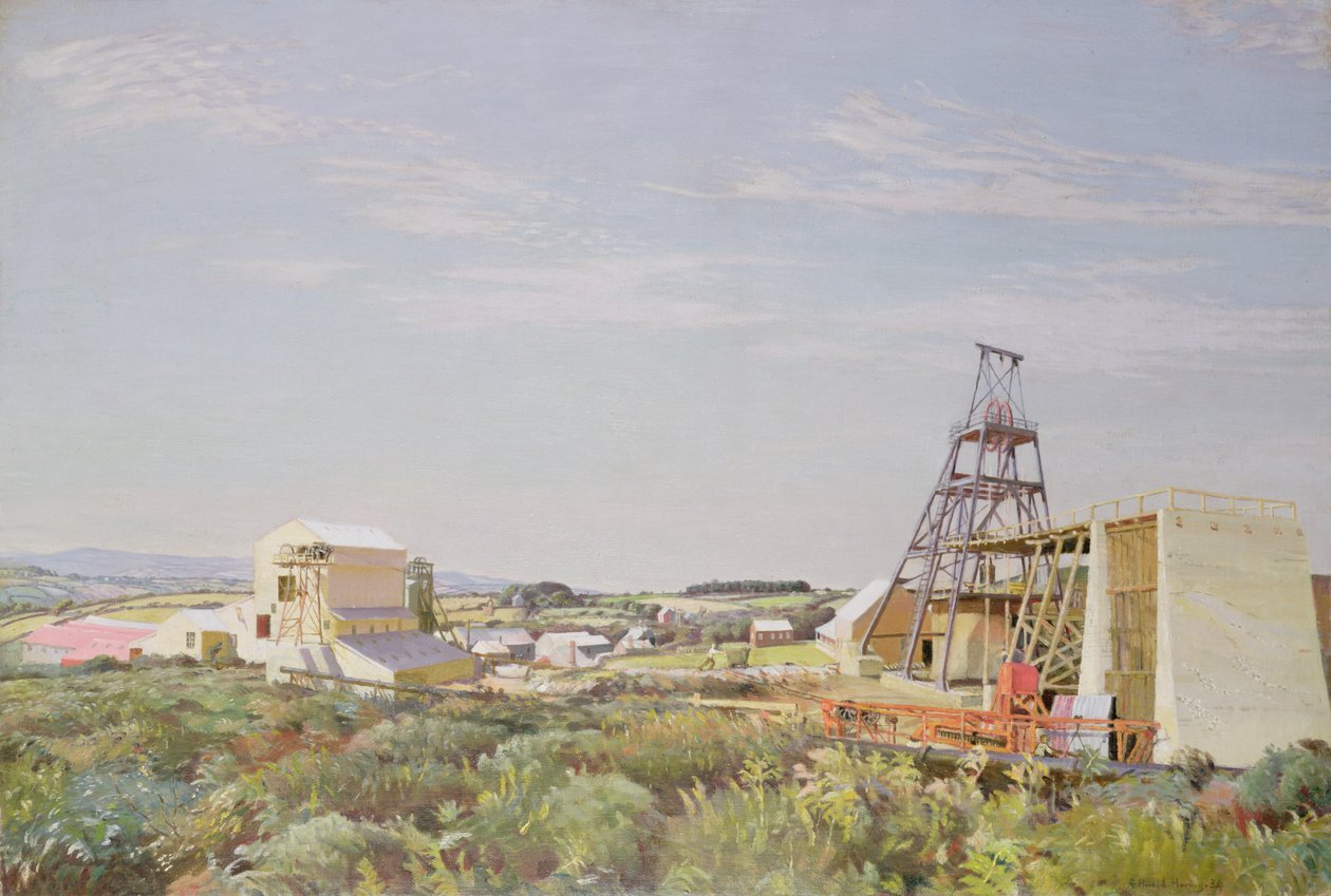 Lady Gwen Cornish Tin Mine af Harold Harvey