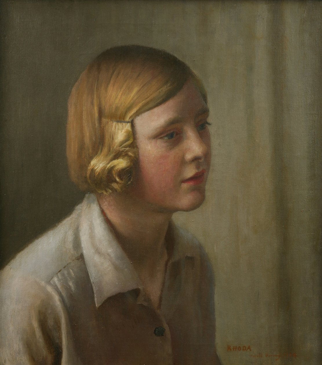 Portræt af Rhoda af Harold Harvey