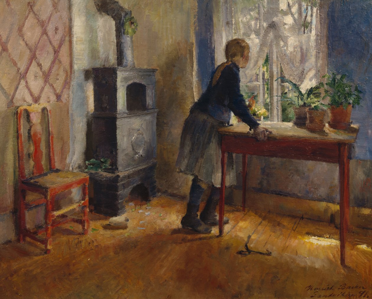 Pige ved vinduet af Harriet Backer
