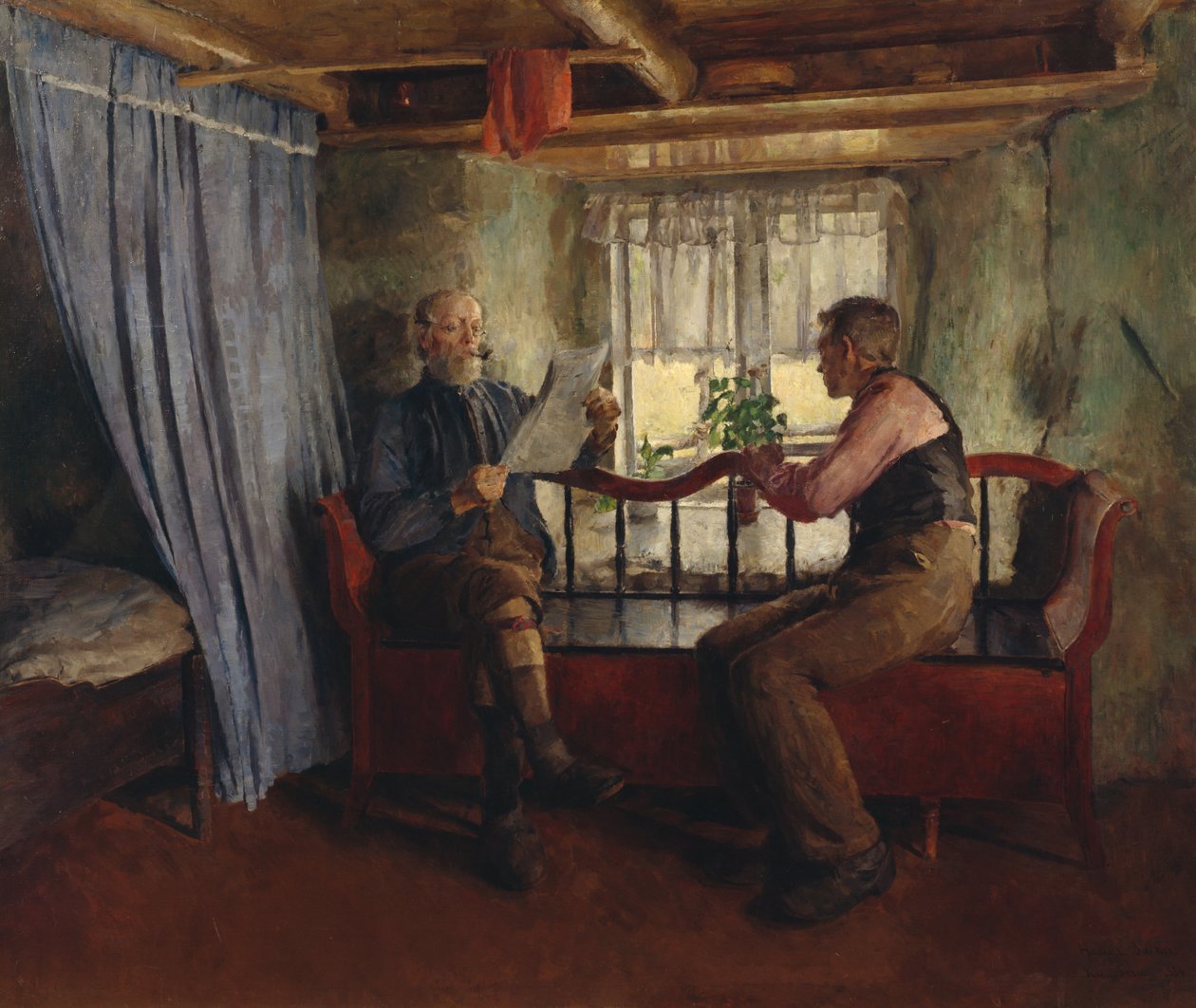 I et stuehus af Harriet Backer