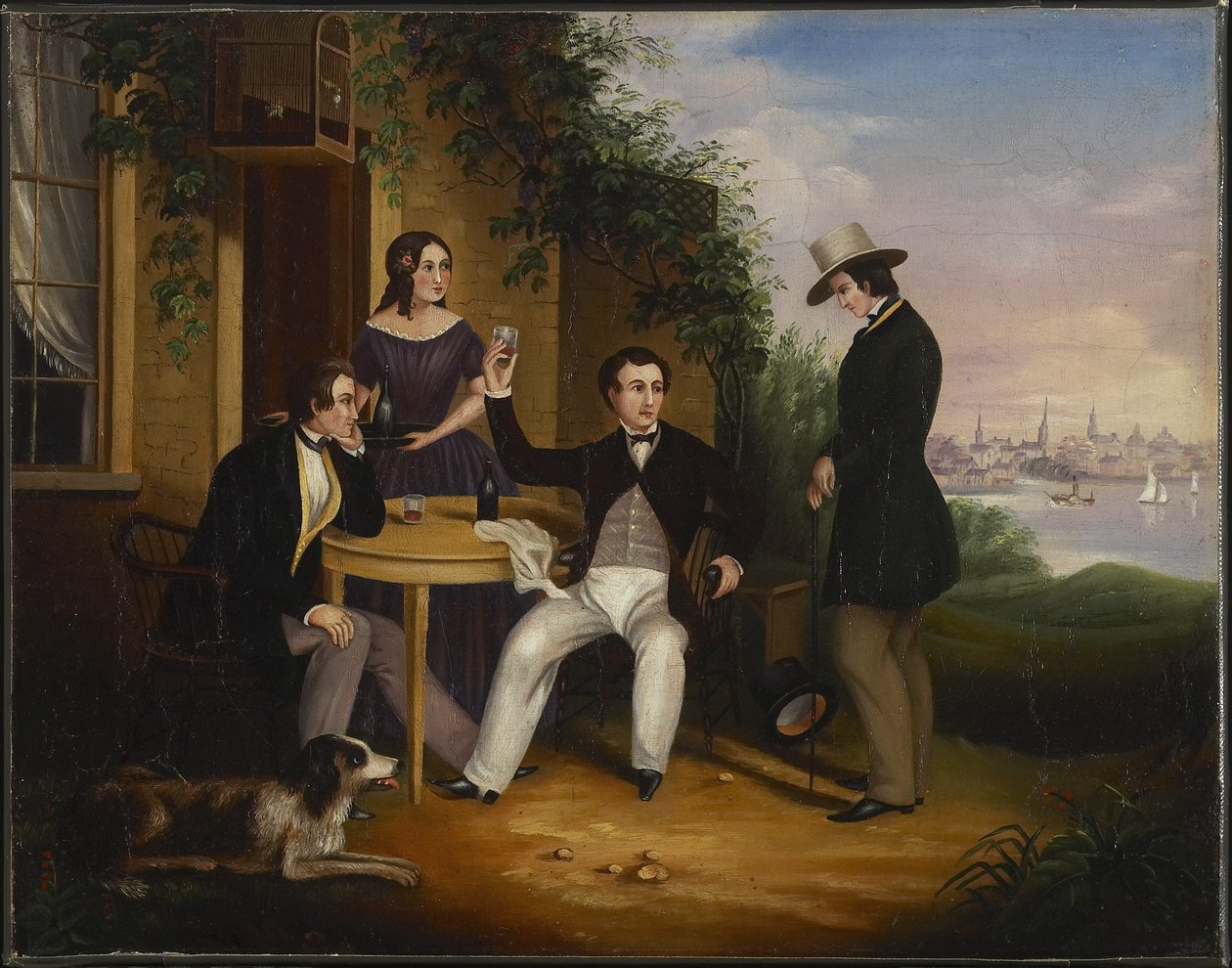 En Country Tavern nær Cobourg, Canada West, 1849 af Harriet Clench