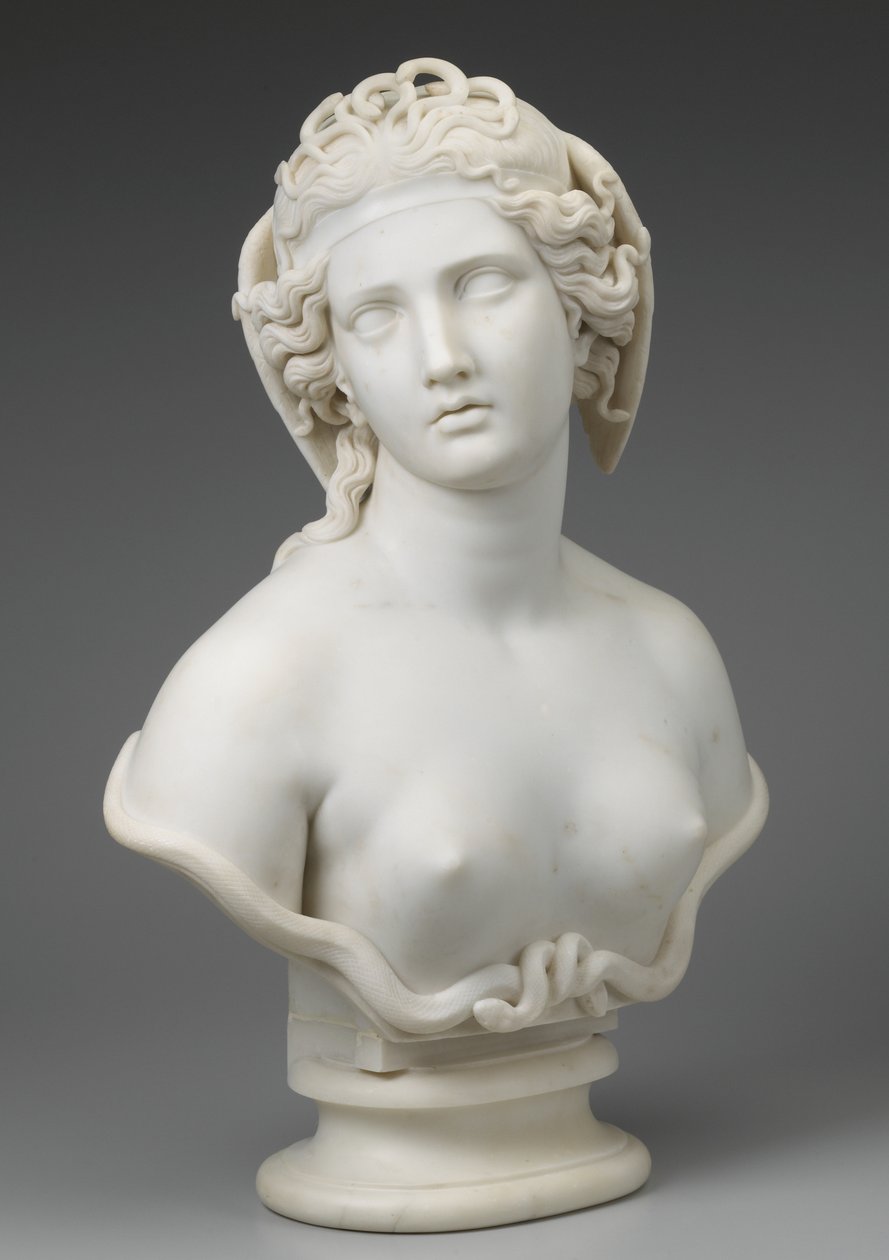 Medusa, ca. 1854 af Harriet Goodhue Hosmer