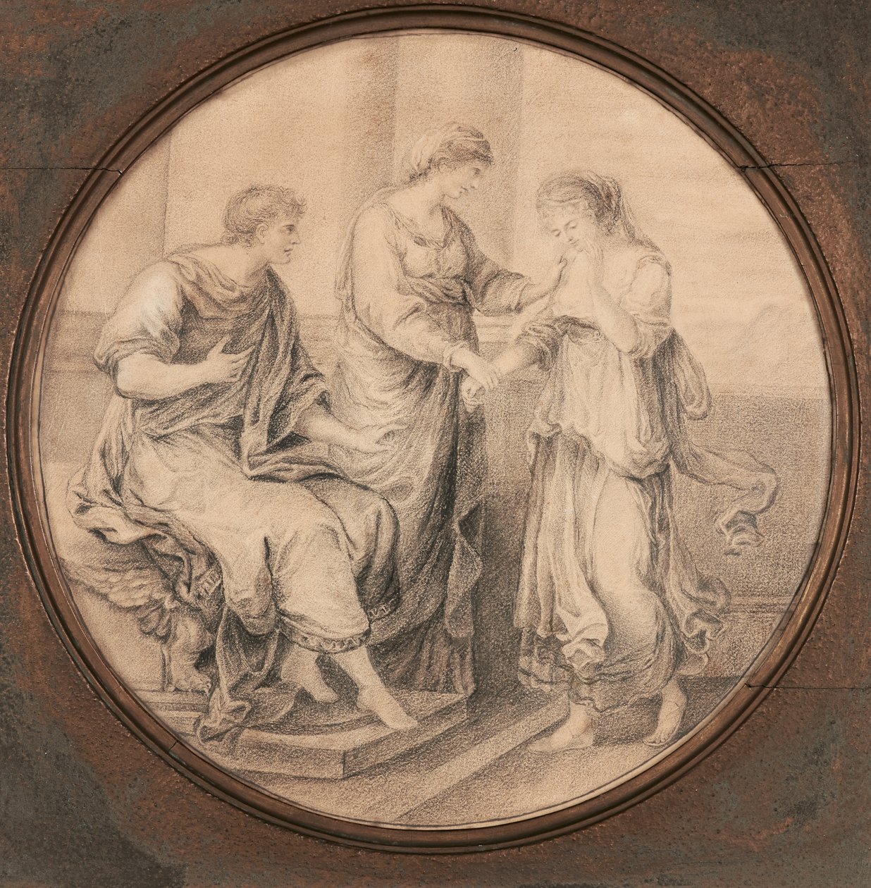 Et af to klassiske billeder efter Angelica Kauffmann af Harriet Todd