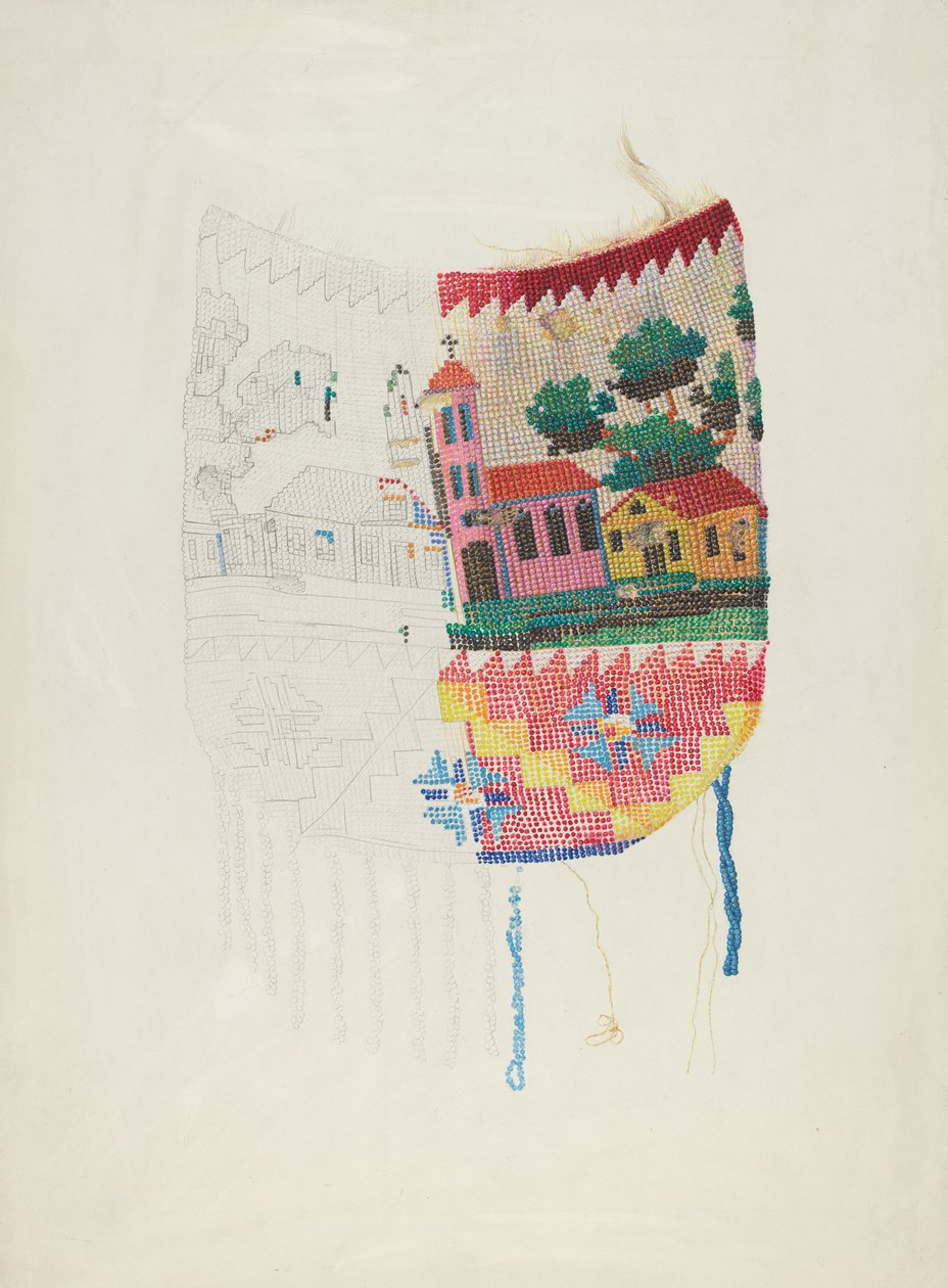 Beadwork on Purse (Tekn. demonstration) af Harriette Gale