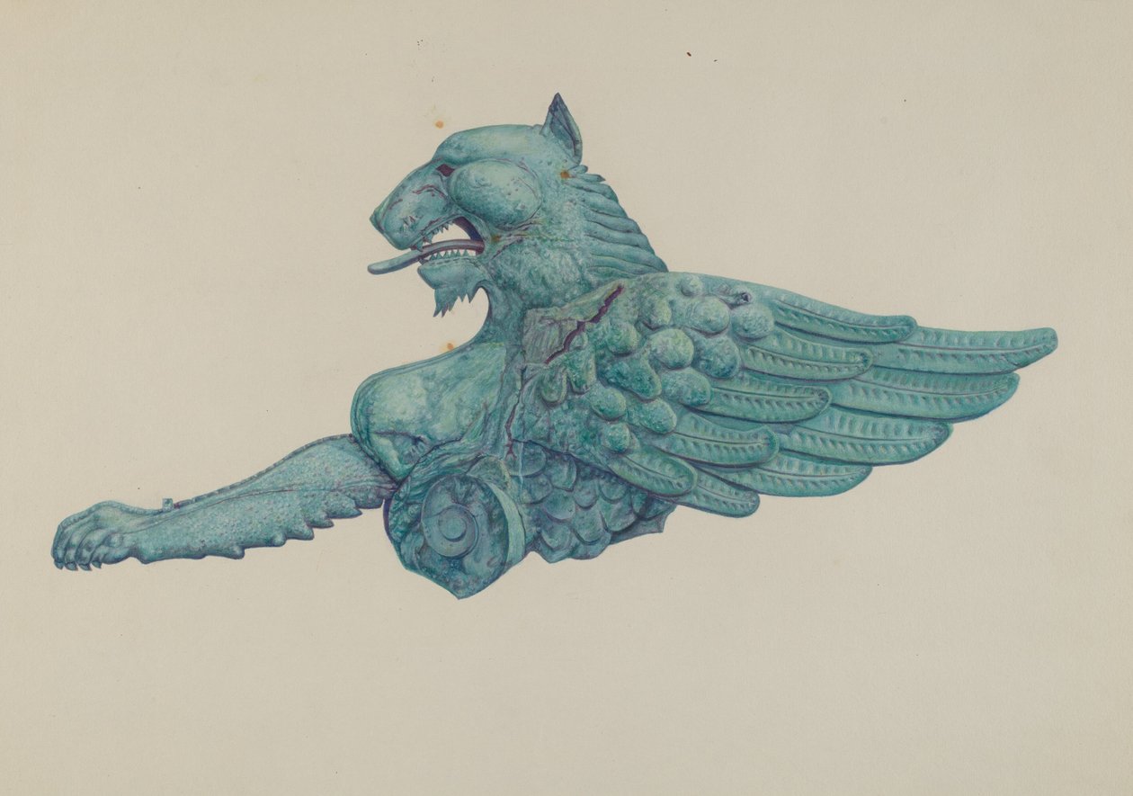 Ornamental Iron Griffon af Harriette Gale
