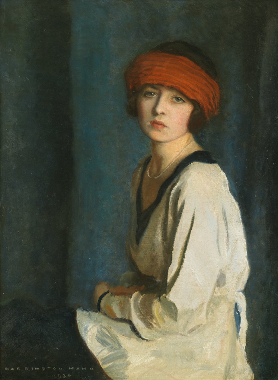 Den røde hat, 1920 af Harrington Mann