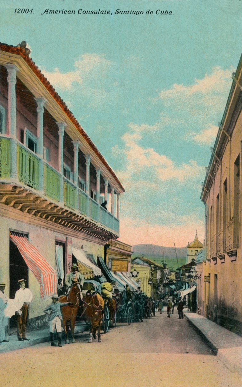 Amerikansk konsulat, Santiago de Cuba, c1911 af Harris Bros and Co
