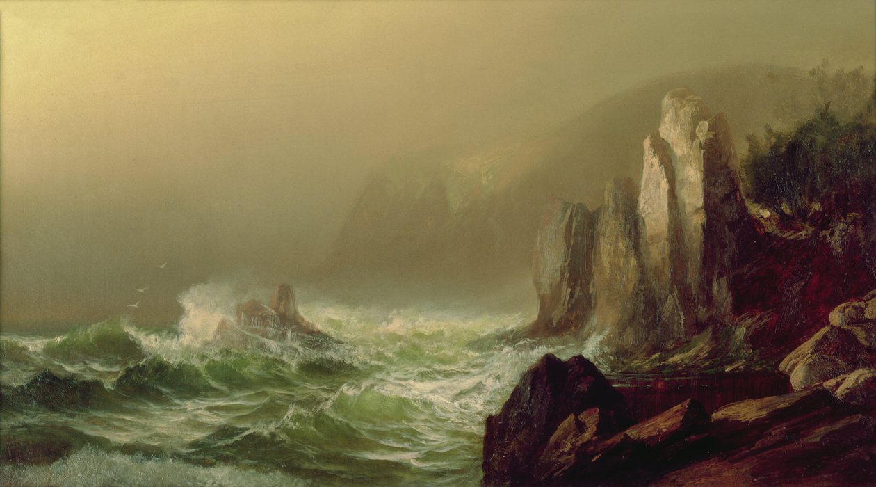 Grand Manan Island (olie på lærred) af Harrison Bird Brown