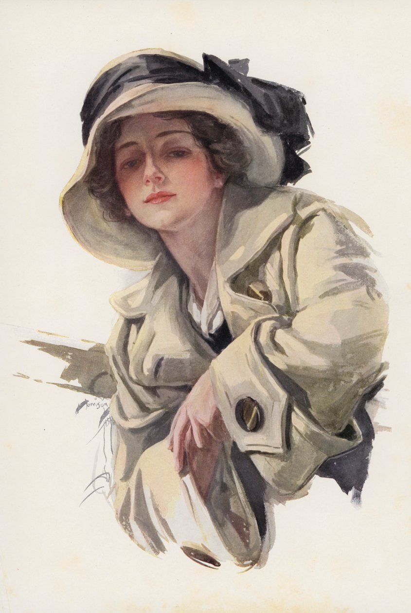 Ballade of Welcome (farvelitografi) af Harrison Fisher