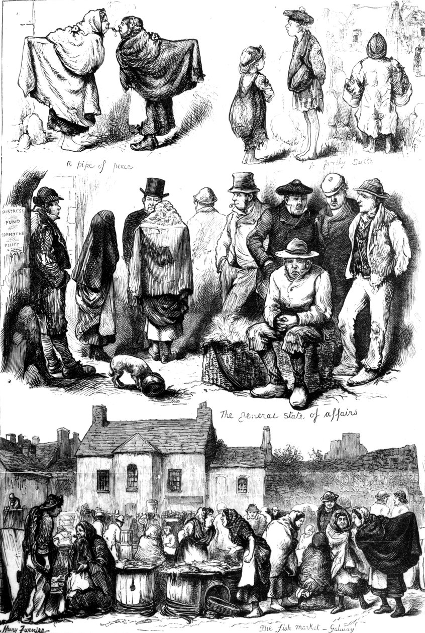 Skitser i Galway, illustration fra 