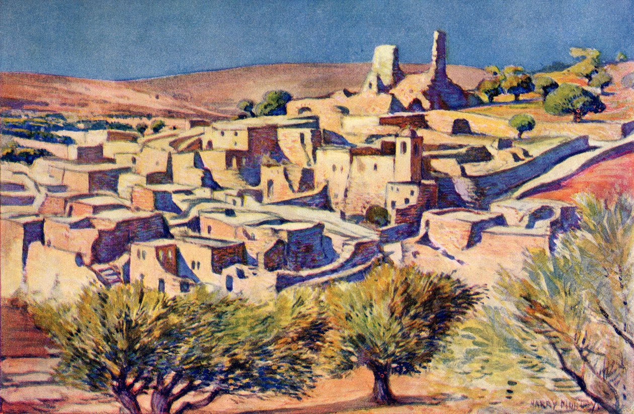 Den bibelske landsby Bethany, nær Jerusalem, ca. 1910 af Harry Morley
