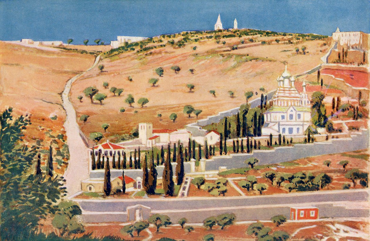 Oliebjerget, Jerusalem, ca. 1910 af Harry Morley