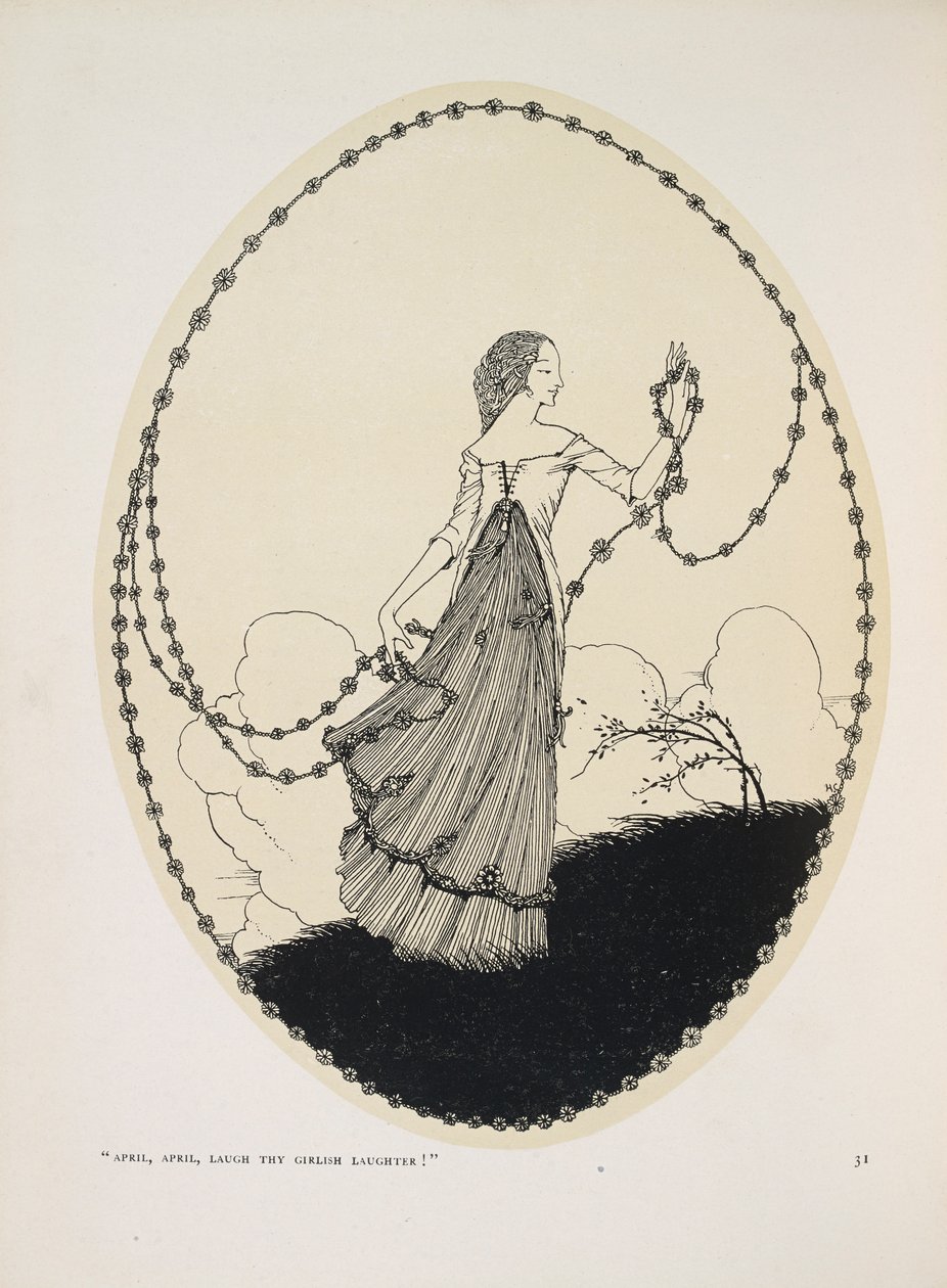 April. "April, april, le din pigelatter!" af Harry Clarke