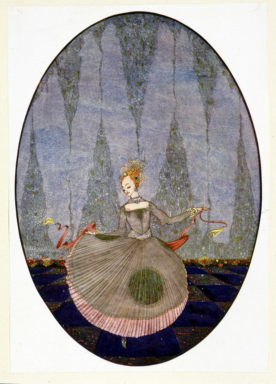 Danser over gulvet, som ingen endnu havde danset - i Andersens "Den Lille Havfrue" af Harry Clarke