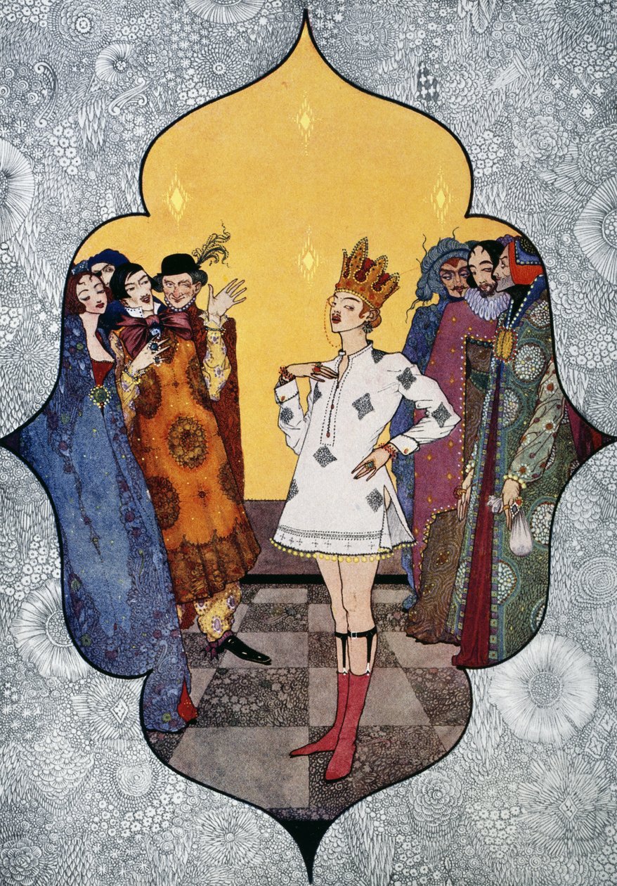 Kejserens nye klæder, eventyr af HC Andersen (1805-1875), illustration af Harry Clarke (1890-1931) af Harry Clarke