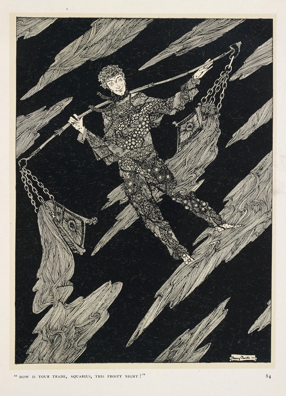 Star-Talk. "Hvordan er din handel, Vandmand, denne frostnat?" af Harry Clarke